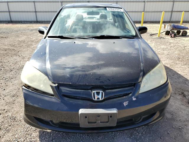 2HGES26714H534904 - 2004 HONDA CIVIC EX BLACK photo 5
