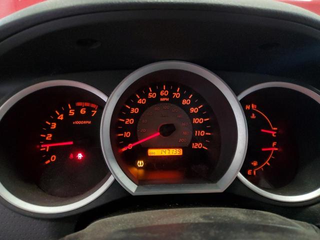 5TEUU42N17Z415912 - 2007 TOYOTA TACOMA ACCESS CAB Rojo foto 9