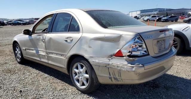 WDBRF61J23E014164 - 2003 MERCEDES-BENZ C 240 BEIGE photo 2