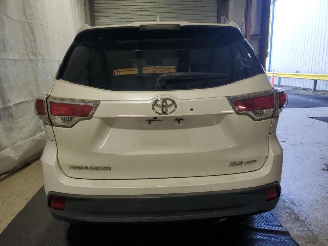 5TDJKRFH8FS210447 - 2015 TOYOTA HIGHLANDER XLE WHITE photo 6