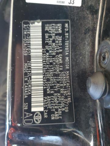 2T1BU4EE9AC248554 - 2010 TOYOTA COROLLA BASE 黑色 照片 13