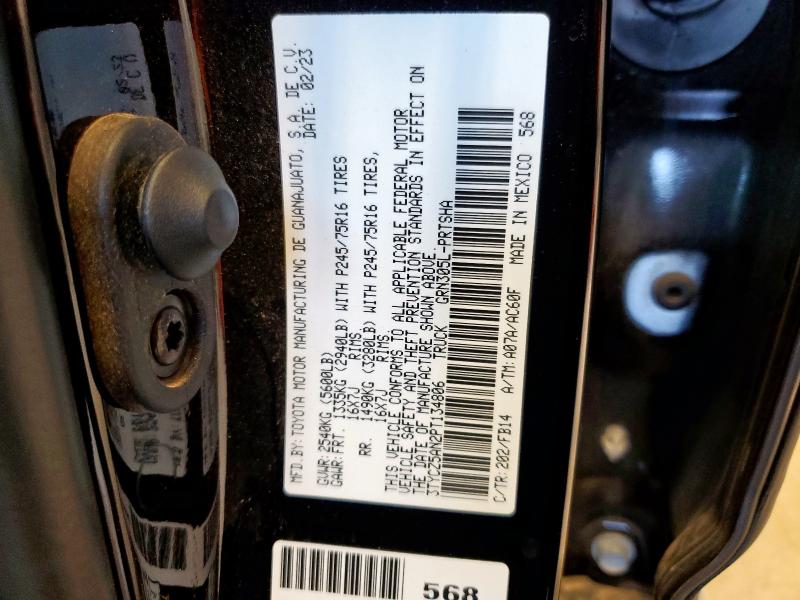 3TYCZ5AN2PT134806 - 2023 TOYOTA TACOMA DOUBLE CAB BLACK photo 13