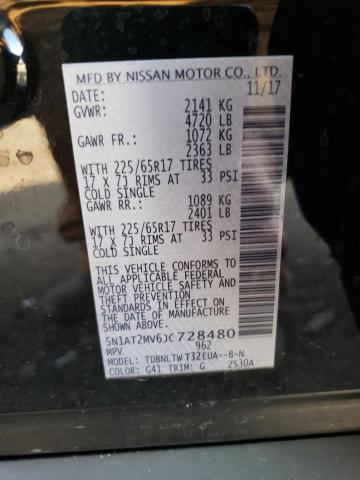 5N1AT2MV6JC728480 - 2018 NISSAN ROGUE S BLACK photo 13