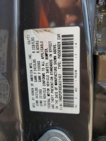 1HGCP2F88CA001401 - 2012 HONDA ACCORD EXL CHARCOAL photo 13