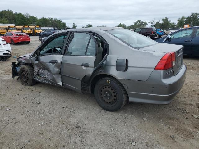 2HGES16395H629963 - 2005 HONDA CIVIC DX VP Մոխրագույն լուսանկար 2