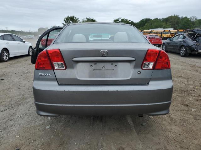 2HGES16395H629963 - 2005 HONDA CIVIC DX VP Մոխրագույն լուսանկար 6