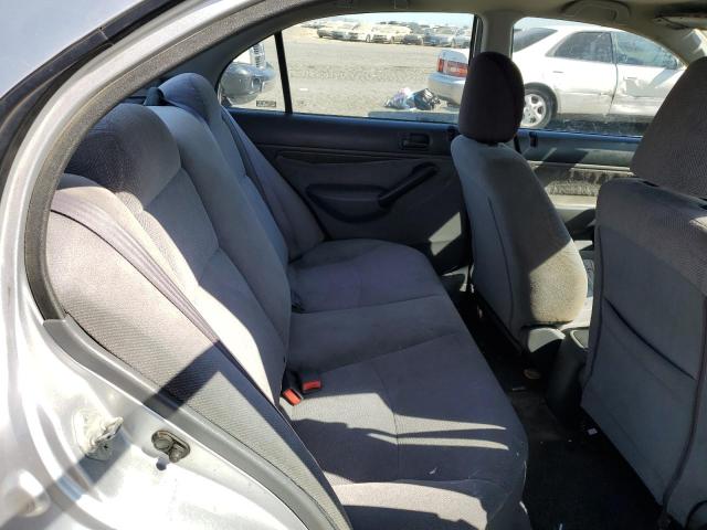 1HGES16561L007772 - 2001 HONDA CIVIC LX SILVER photo 10