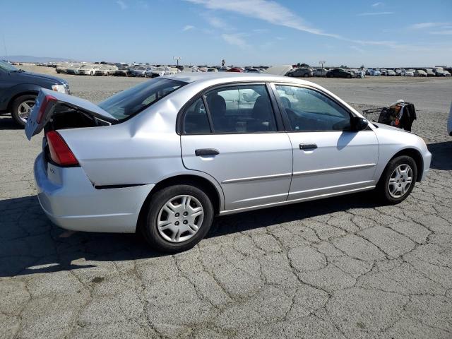 1HGES16561L007772 - 2001 HONDA CIVIC LX SILVER photo 3