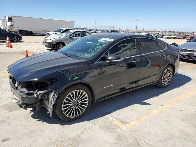 3FA6P0RUXJR110640 - 2018 FORD FUSION TITANIUM/PLATINUM HEV CHARCOAL photo 1