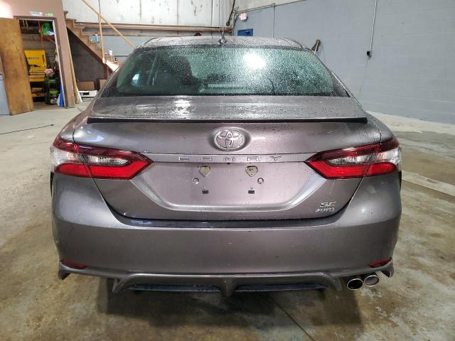 4T1G11BK9NU053792 - 2022 TOYOTA CAMRY SE GRAY photo 6