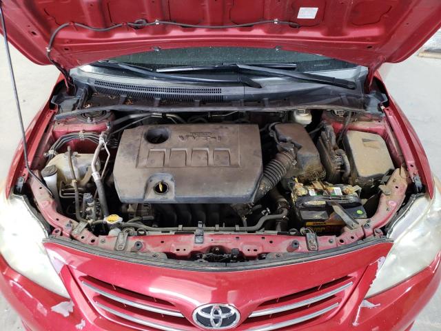 5YFBU4EE4DP109842 - 2013 TOYOTA COROLLA BASE Красный фото 11