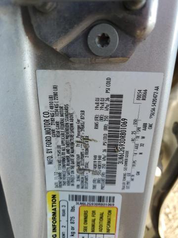 3LN6L2G93DR801069 - 2013 LINCOLN MKZ فضي صورة 13