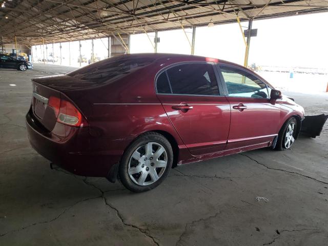 19XFA16559E002329 - 2009 HONDA CIVIC LX BURGUNDY photo 3
