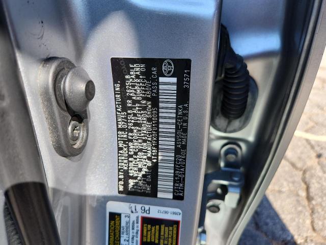 4T1BF1FK0FU110095 - 2015 TOYOTA CAMRY LE SILVER photo 12