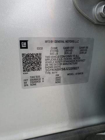 1GYKNBRS8JZ220827 - 2018 CADILLAC XT5 Silber Foto 13