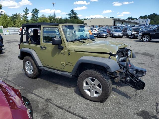 1C4AJWAG8DL639117 - 2013 JEEP WRANGLER SPORT GREEN photo 4