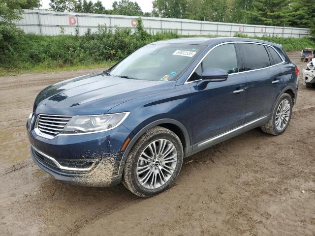 2LMPJ8LR4HBL13325 - 2017 LINCOLN MKX RESERVE Կապույտ լուսանկար 1