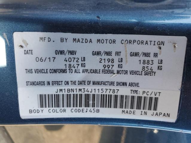 JM1BN1M34J1157787 - 2018 MAZDA 3 GRAND TOURING 蓝色 照片 13