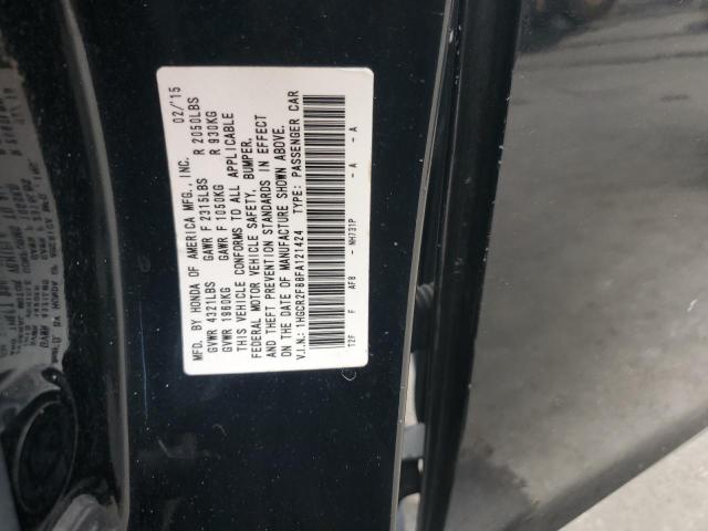 1HGCR2F88FA121424 - 2015 HONDA ACCORD EXL BLACK photo 12