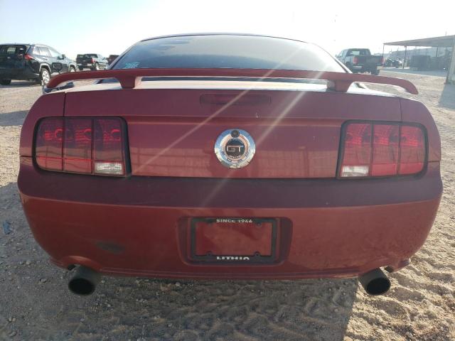 1ZVHT82H985129460 - 2008 FORD MUSTANG GT BURGUNDY photo 6