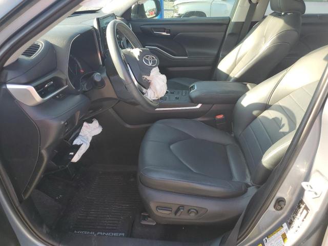 5TDHZRAH0LS008182 - 2020 TOYOTA HIGHLANDER XLE Сұр фото 7