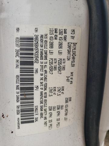 2A8GM68X97R335452 - 2007 CHRYSLER PACIFICA TOURING WHITE photo 12