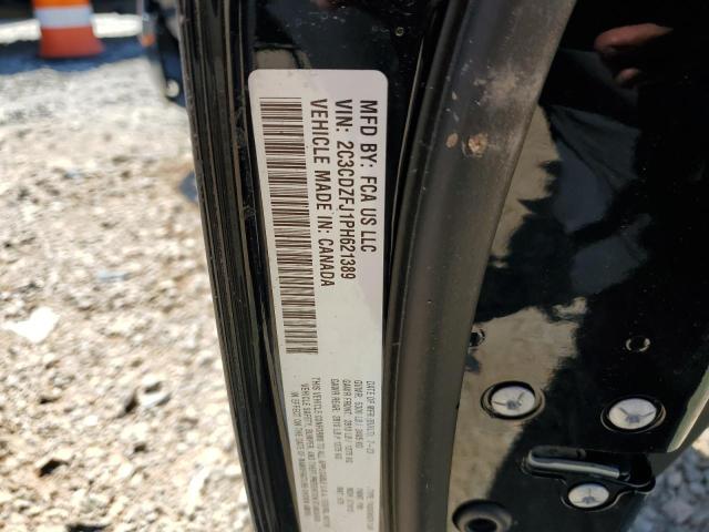 2C3CDZFJ1PH621389 - 2023 DODGE CHALLENGER R/T SCAT PACK BLACK photo 12