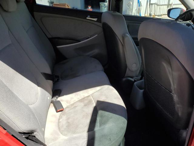 KMHCT4AE6DU538136 - 2013 HYUNDAI ACCENT GLS წითელი ფოტო 10