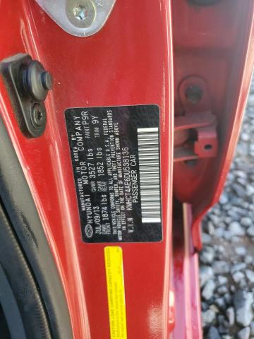 KMHCT4AE6DU538136 - 2013 HYUNDAI ACCENT GLS წითელი ფოტო 13