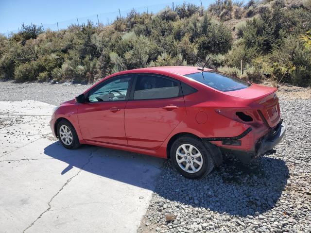 KMHCT4AE6DU538136 - 2013 HYUNDAI ACCENT GLS წითელი ფოტო 2