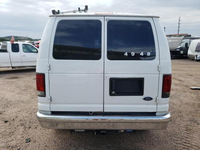 1FTNE24L55HB35524 - 2005 FORD ECONOLINE E250 VAN WHITE photo 6