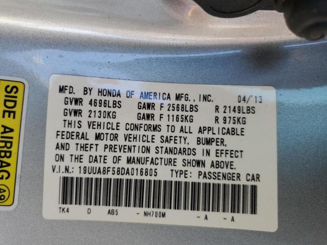 19UUA8F58DA016805 - 2013 ACURA TL TECH Gümüş foto 13