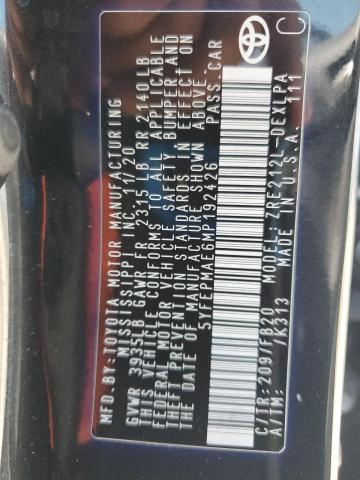 5YFEPMAE6MP192426 - 2021 TOYOTA COROLLA LE 黑色 照片 13