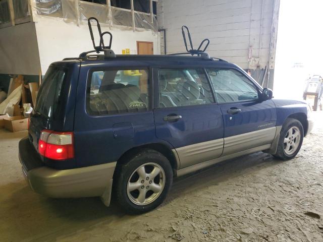 JF1SF65501H761683 - 2001 SUBARU FORESTER S ლურჯი ფოტო 3