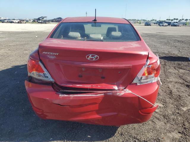 KMHCT4AE3DU288743 - 2013 HYUNDAI ACCENT GLS RED photo 6