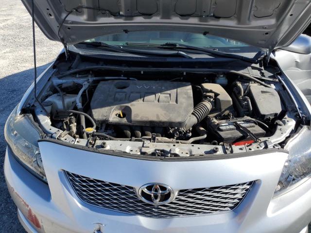 JTDBU4EE7A9114339 - 2010 TOYOTA COROLLA BASE SILVER photo 11