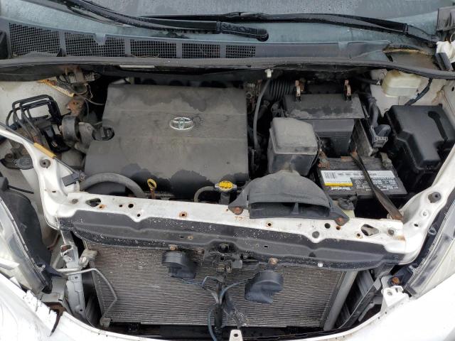 5TDKK3DCXFS528076 - 2015 TOYOTA SIENNA LE Biały zdjęcie 12