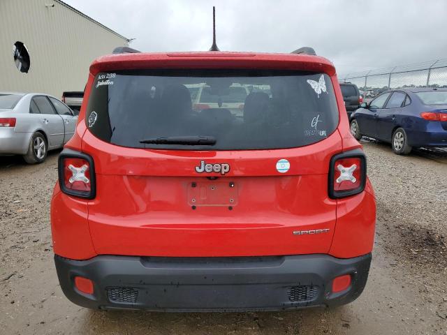 ZACCJAAB6HPF77265 - 2017 JEEP RENEGADE SPORT RED photo 6