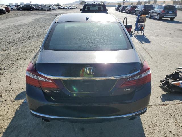 1HGCR3F82GA003764 - 2016 HONDA ACCORD EXL BLACK photo 6