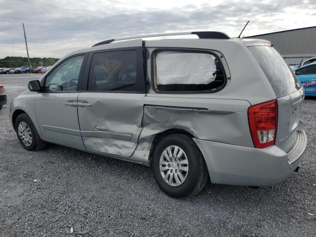 KNDMG4C77C6456849 - 2012 KIA SEDONA LX SILVER photo 2