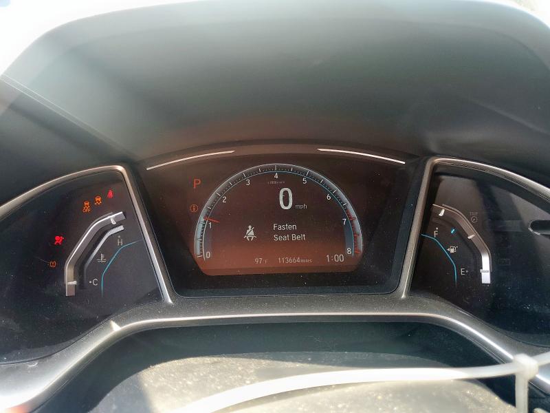 19XFC2F75HE014559 - 2017 HONDA CIVIC EX WHITE photo 9