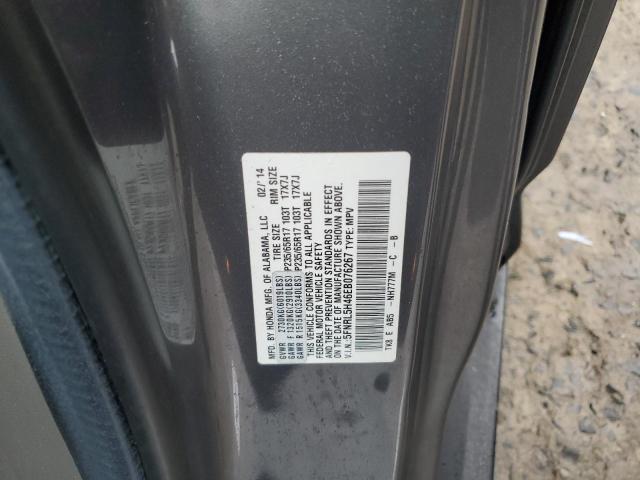 5FNRL5H46EB076267 - 2014 HONDA ODYSSEY EX GRAY photo 13
