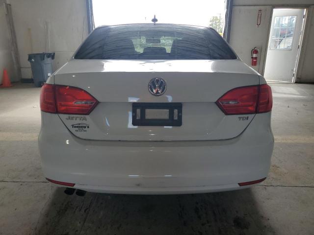 3VWLL7AJ0EM432030 - 2014 VOLKSWAGEN JETTA TDI WHITE photo 6