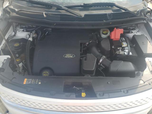 1FM5K7F8XEGB25135 - 2014 FORD EXPLORER LIMITED WHITE photo 12