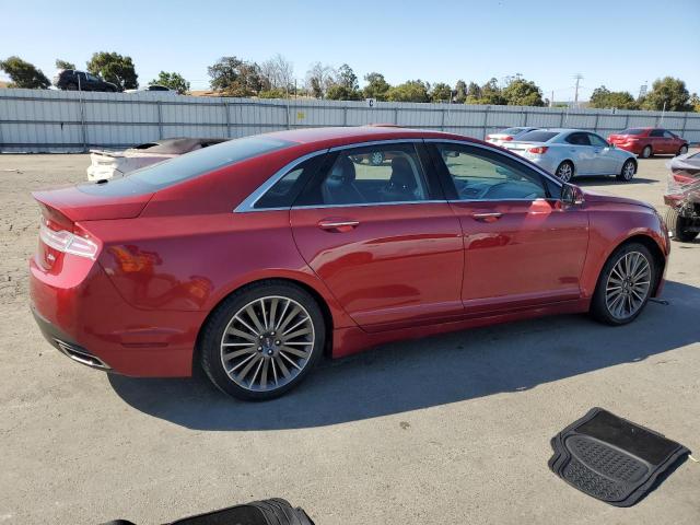 3LN6L2LU0FR628673 - 2015 LINCOLN MKZ HYBRID RED photo 3