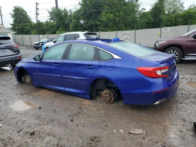 1HGCV1F30KA088424 - 2019 HONDA ACCORD SPORT Көк фото 2