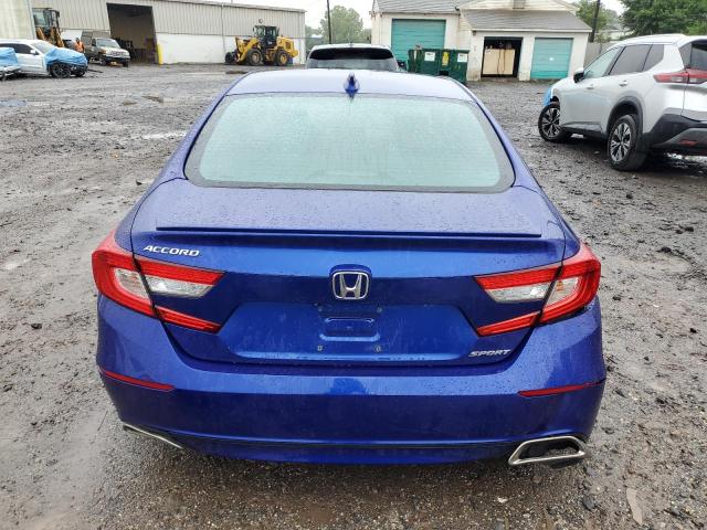 1HGCV1F30KA088424 - 2019 HONDA ACCORD SPORT Көк фото 6