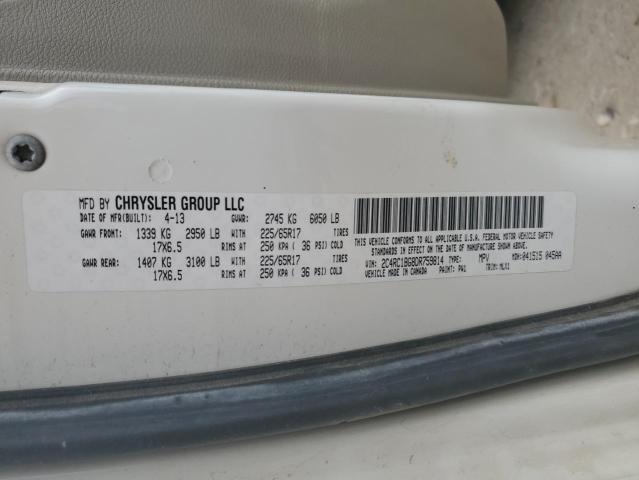 2C4RC1BG8DR759814 - 2013 CHRYSLER TOWN & COU TOURING 白色 照片 14