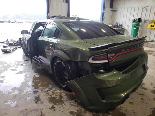 2C3CDXGJ1MH643293 - 2021 DODGE CHARGER SCAT PACK GREEN photo 2