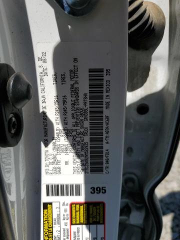 3TMCZ5AN2NM522935 - 2022 TOYOTA TACOMA DOUBLE CAB WHITE photo 12